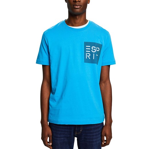 ESPRIT Koszulka w kolorze niebieskim ze sklepu Limango Polska w kategorii T-shirty męskie - zdjęcie 171320877