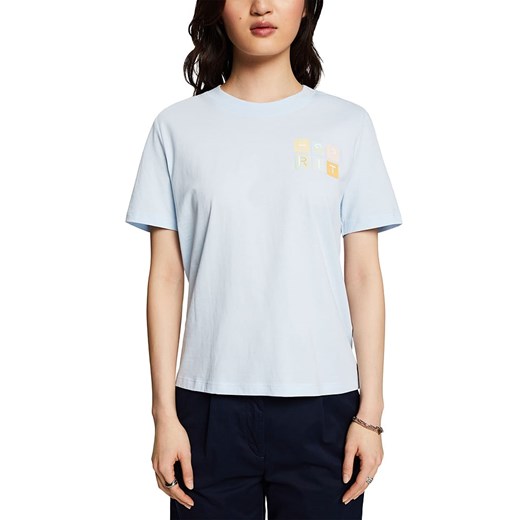 ESPRIT Koszulka w kolorze błękitnym ze sklepu Limango Polska w kategorii Bluzki damskie - zdjęcie 171320925