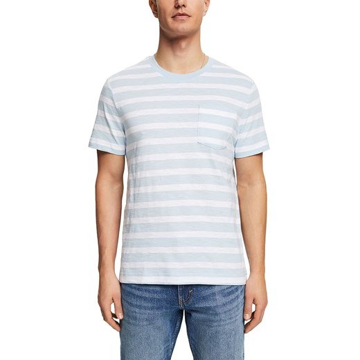 ESPRIT Koszulka w kolorze błękitno-białym ze sklepu Limango Polska w kategorii T-shirty męskie - zdjęcie 171320977