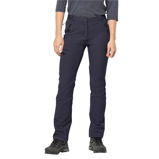 Jack Wolfskin Spodnie funkcyjne - Slim fit - w kolorze antracytowym ze sklepu Limango Polska w kategorii Spodnie damskie - zdjęcie 171321746