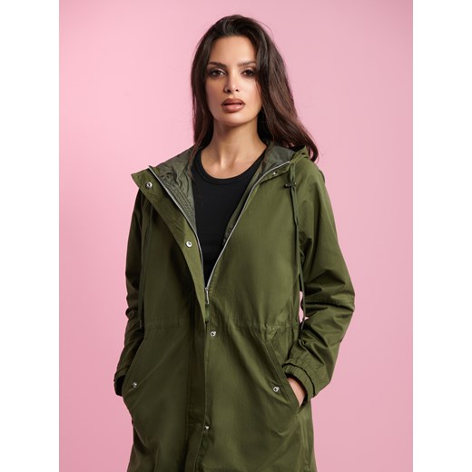 Sinsay - Kurtka parka z kapturem - zielony Sinsay XXL Sinsay