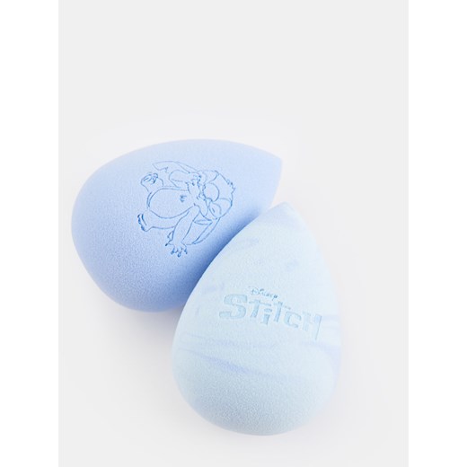 Sinsay - Gąbka do makijażu 2 pack Stitch - niebieski Sinsay Jeden rozmiar Sinsay