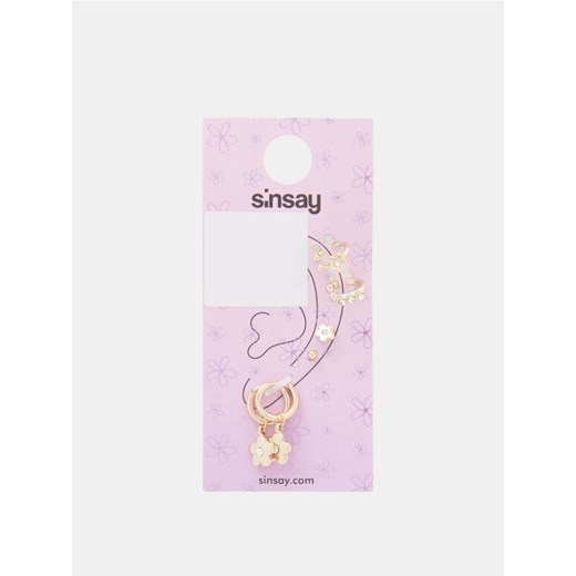 Sinsay - Kolczyki 3 pack - złoty ze sklepu Sinsay w kategorii Kolczyki - zdjęcie 171322866