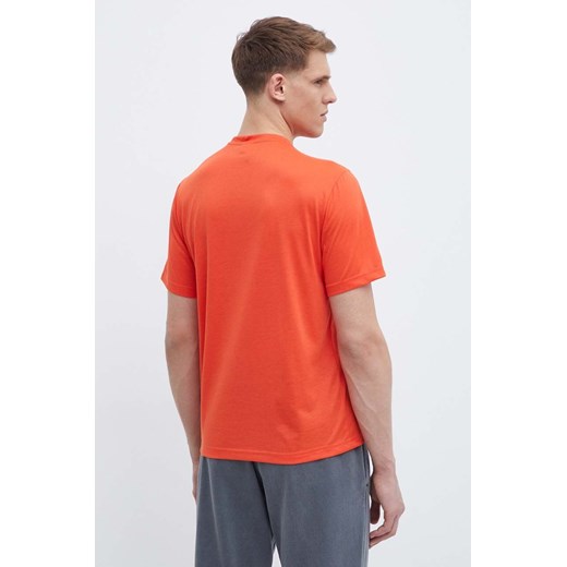 Reebok t-shirt męski kolor pomarańczowy z nadrukiem 100076378 Reebok M ANSWEAR.com