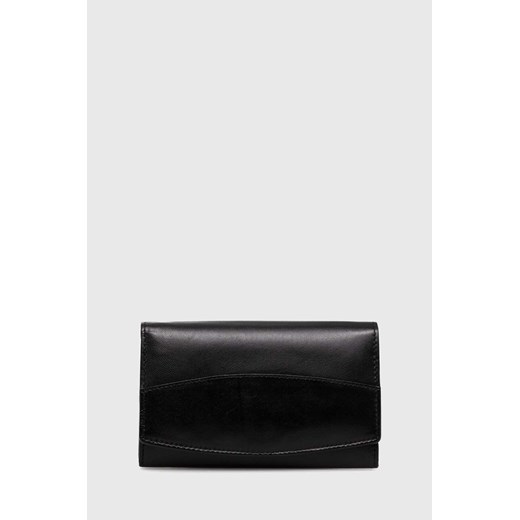 Answear Lab portfel skórzany damski kolor czarny ze sklepu ANSWEAR.com w kategorii Portfele damskie - zdjęcie 171324469