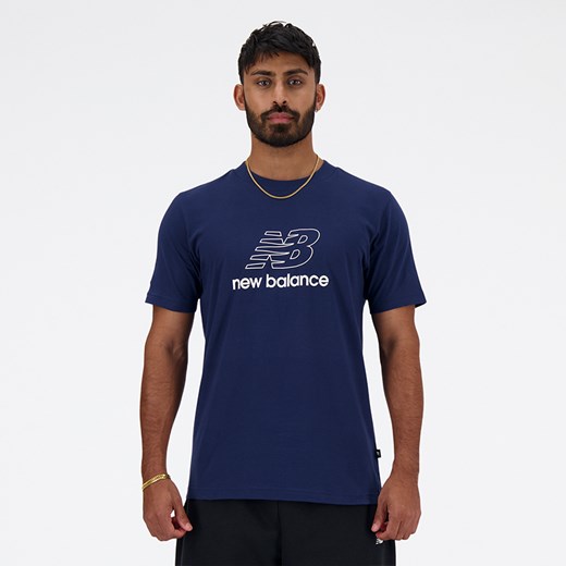 Koszulka męska New Balance MT41906NNY – granatowa ze sklepu New Balance Poland w kategorii T-shirty męskie - zdjęcie 171324606