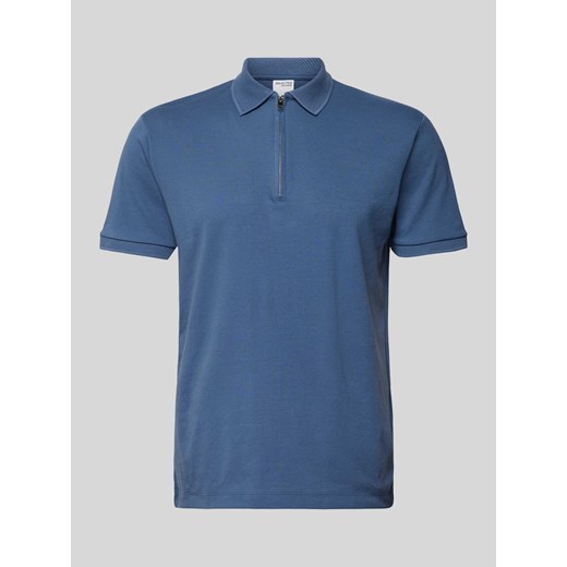 Koszulka polo o kroju regular fit z listwą na zamek błyskawiczny model ‘FAVE’ ze sklepu Peek&Cloppenburg  w kategorii T-shirty męskie - zdjęcie 171324649