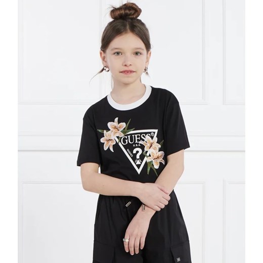 GUESS ACTIVE T-shirt SS MINI ME | Regular Fit ze sklepu Gomez Fashion Store w kategorii Bluzki dziewczęce - zdjęcie 171325137