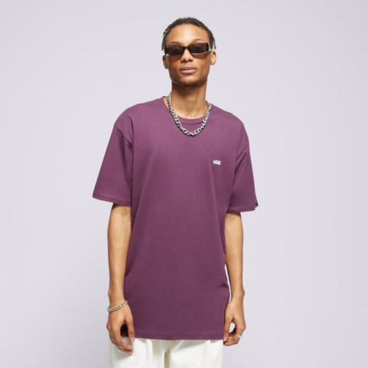 VANS T-SHIRT LEFT CHEST BLACKBERRY WINE ze sklepu Sizeer w kategorii T-shirty męskie - zdjęcie 171328546