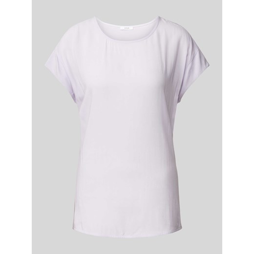 T-shirt z wiskozy w jednolitym kolorze model ‘Skita soft’ ze sklepu Peek&Cloppenburg  w kategorii Bluzki damskie - zdjęcie 171330839