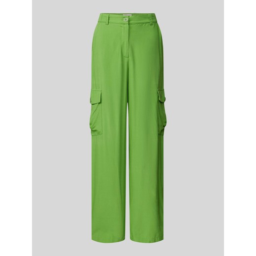 Spodnie o luźnym kroju z mieszanki wiskozy model ‘Exa’ ze sklepu Peek&Cloppenburg  w kategorii Spodnie damskie - zdjęcie 171330856