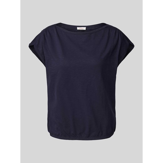 T-shirt w jednolitym kolorze ze sklepu Peek&Cloppenburg  w kategorii Bluzki damskie - zdjęcie 171330865