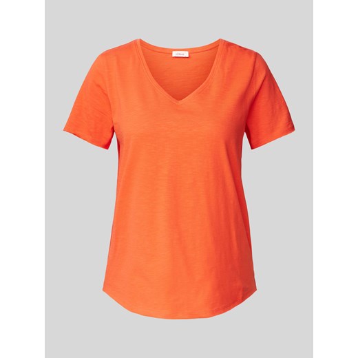 T-shirt z dekoltem w serek ze sklepu Peek&Cloppenburg  w kategorii Bluzki damskie - zdjęcie 171331395