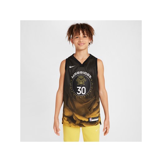 Koszulka dla dużych dzieci Nike Dri-FIT NBA Swingman Stephen Curry Golden State Warriors City Edition - Czerń ze sklepu Nike poland w kategorii T-shirty chłopięce - zdjęcie 171331516