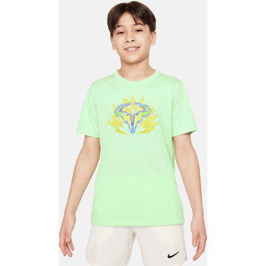 T-shirt dla dużych dzieci Dri-FIT Rafa - Zieleń ze sklepu Nike poland w kategorii T-shirty chłopięce - zdjęcie 171331586