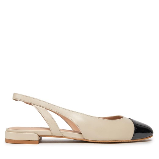 Sandały Stuart Weitzman Sleek Slingback SC667 Oat/Black Stuart Weitzman 38 eobuwie.pl