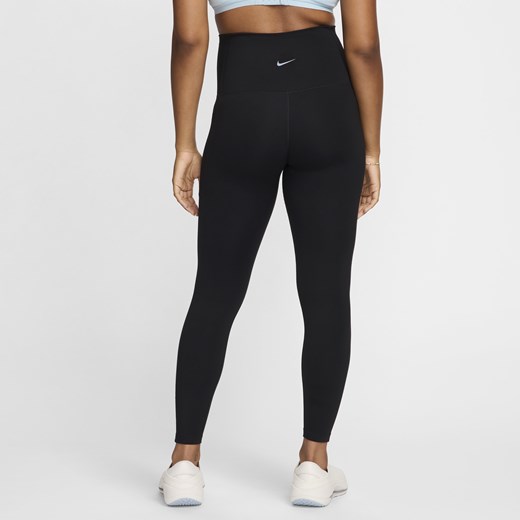 Damskie ciążowe legginsy 7/8 z wysokim stanem i kieszeniami Nike (M) One - Czerń Nike L (EU 44-46) Nike poland