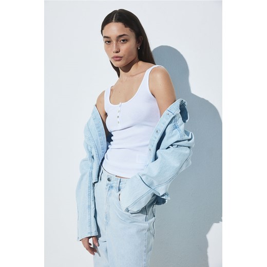 Bluzka damska H & M z długimi rękawami z okrągłym dekoltem 