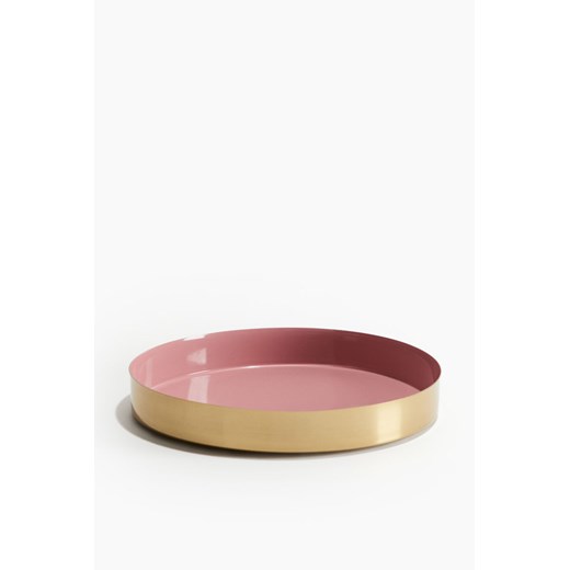 H & M - Metalowa taca - Różowy ze sklepu H&M w kategorii Misy i tace dekoracyjne - zdjęcie 171337075