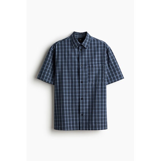H & M - Koszula z krótkim rękawem Loose Fit - Niebieski H & M S H&M