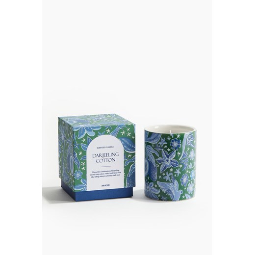 H & M - Świeca zapachowa w ceramicznym pojemniku - Niebieski ze sklepu H&M w kategorii Świece i dyfuzory - zdjęcie 171337196