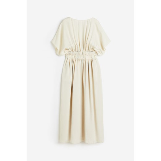 H & M - Sukienka z domieszką jedwabiu - Beżowy ze sklepu H&M w kategorii Sukienki - zdjęcie 171337269