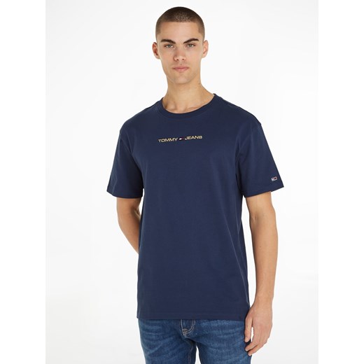 TOMMY JEANS Koszulka w kolorze granatowym ze sklepu Limango Polska w kategorii T-shirty męskie - zdjęcie 171338198