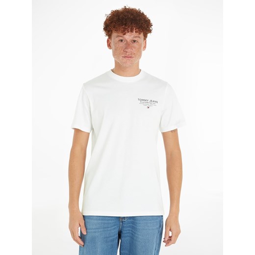 TOMMY JEANS Koszulka w kolorze białym ze sklepu Limango Polska w kategorii T-shirty męskie - zdjęcie 171338228