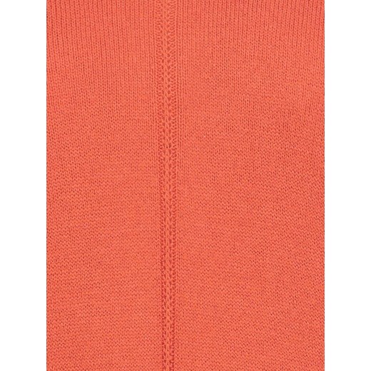Pomarańczowa sweter damski SUBLEVEL z dekoltem w serek z poliakrylu 