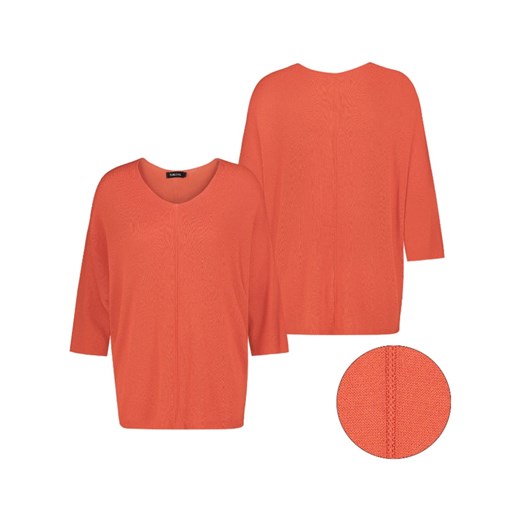 Sweter damski pomarańczowa SUBLEVEL z poliakrylu 