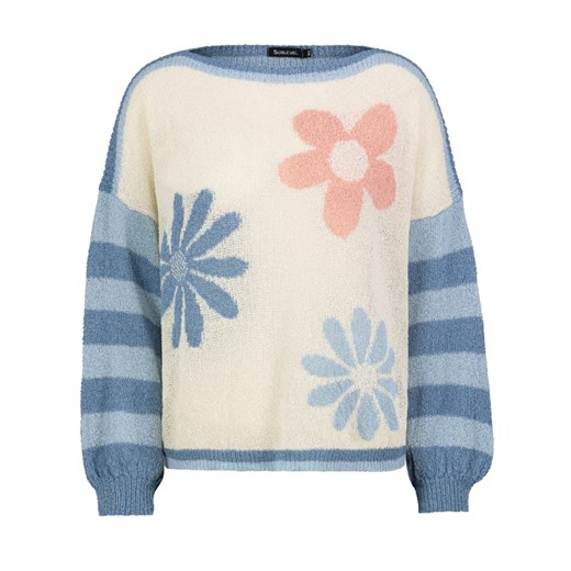 Sublevel Sweter w kolorze błękitno-kremowym ze sklepu Limango Polska w kategorii Swetry damskie - zdjęcie 171338706