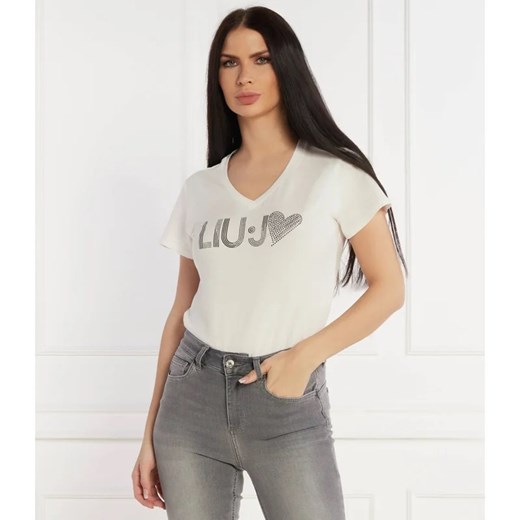 Liu Jo Sport T-shirt | Regular Fit ze sklepu Gomez Fashion Store w kategorii Bluzki damskie - zdjęcie 171338776