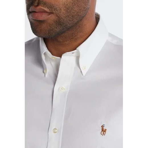 Koszula męska Polo Ralph Lauren biała z długim rękawem 