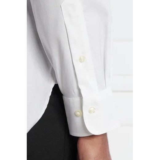 Koszula męska Polo Ralph Lauren biała bawełniana z długim rękawem 