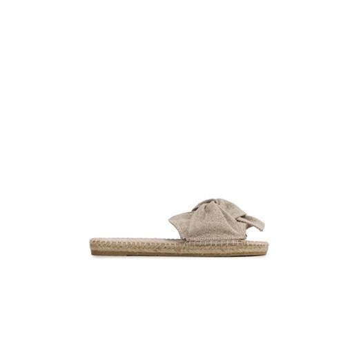 Manebi Espadryle Oragnic Hemp Sandals With Knnot O 7.1 JK Beżowy ze sklepu MODIVO w kategorii Espadryle damskie - zdjęcie 171341836