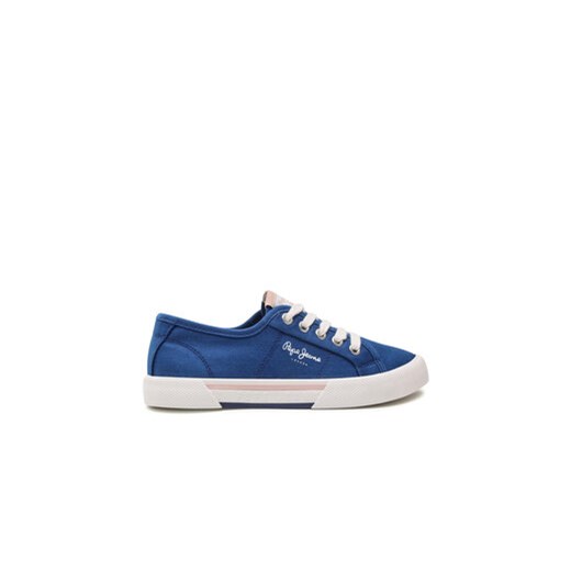 Pepe Jeans Tenisówki Brady Girl Basic PGS30543 Niebieski Pepe Jeans 34 MODIVO