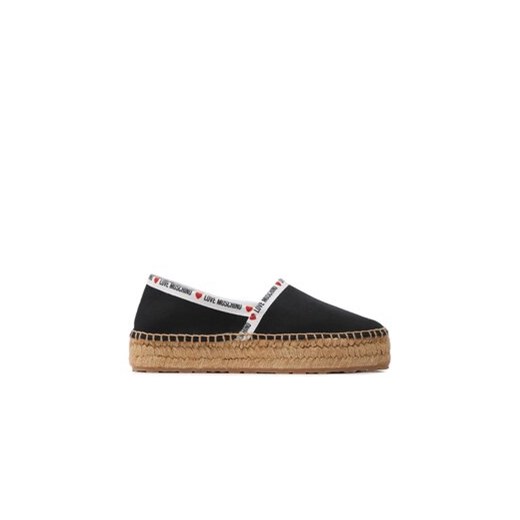 LOVE MOSCHINO Espadryle JA10323G1GJH0000 Czarny ze sklepu MODIVO w kategorii Espadryle damskie - zdjęcie 171343605