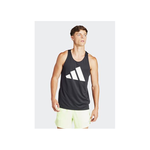 adidas Koszulka techniczna Run It IL7233 Czarny Slim Fit ze sklepu MODIVO w kategorii T-shirty męskie - zdjęcie 171343785