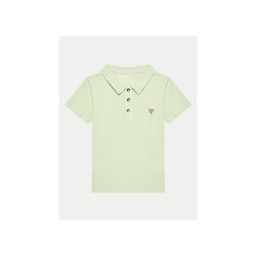 Guess Polo N2GP03 KAPY0 Zielony Regular Fit ze sklepu MODIVO w kategorii T-shirty chłopięce - zdjęcie 171343937