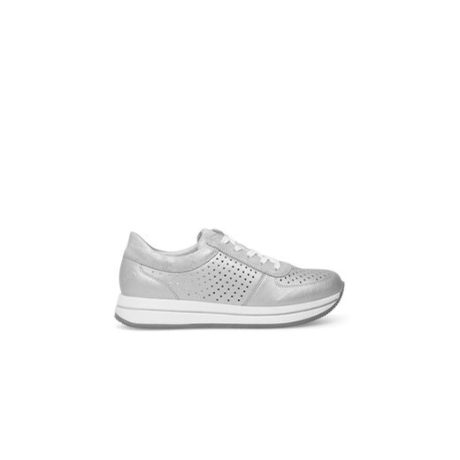 Rieker Sneakersy N4515-90 Srebrny ze sklepu MODIVO w kategorii Półbuty damskie - zdjęcie 171343985