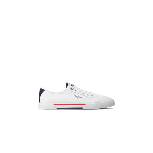 Pepe Jeans Tenisówki Brady Basic PMS30816 Biały ze sklepu MODIVO w kategorii Trampki męskie - zdjęcie 171343995
