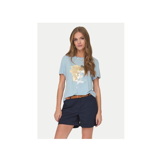 ONLY T-Shirt 15303212 Niebieski Regular Fit ze sklepu MODIVO w kategorii Bluzki damskie - zdjęcie 171344595