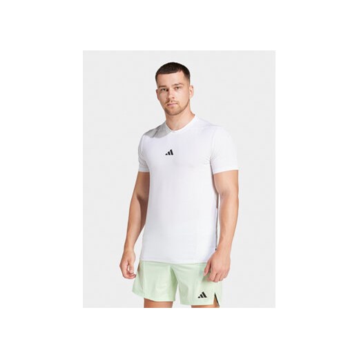 adidas Koszulka techniczna Designed for Training IS3808 Biały Slim Fit ze sklepu MODIVO w kategorii T-shirty męskie - zdjęcie 171344875