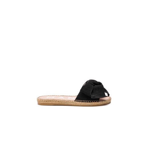 Manebi Espadryle Sandals With Bow K 1.0 J0 Czarny ze sklepu MODIVO w kategorii Klapki damskie - zdjęcie 171345408