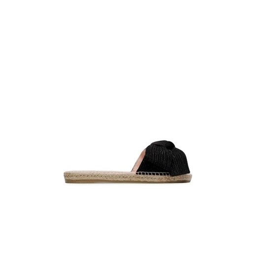 Manebi Espadryle Sandals With Bow G 0.1 J0 Czarny ze sklepu MODIVO w kategorii Klapki damskie - zdjęcie 171345609