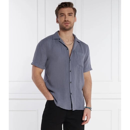 HUGO Lniana koszula Ellino | Comfort fit XL wyprzedaż Gomez Fashion Store