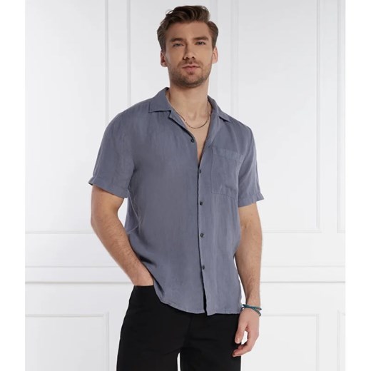 HUGO Lniana koszula Ellino | Comfort fit ze sklepu Gomez Fashion Store w kategorii Koszule męskie - zdjęcie 171348117