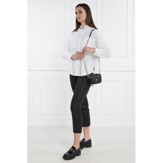 Pinko Skórzana torebka na ramię CAMERA CASE Pinko OS Gomez Fashion Store