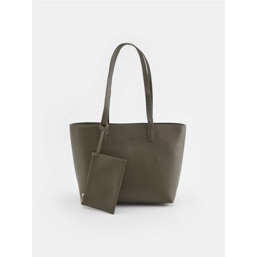 Sinsay - Torba shopper - khaki ze sklepu Sinsay w kategorii Torby Shopper bag - zdjęcie 171349338