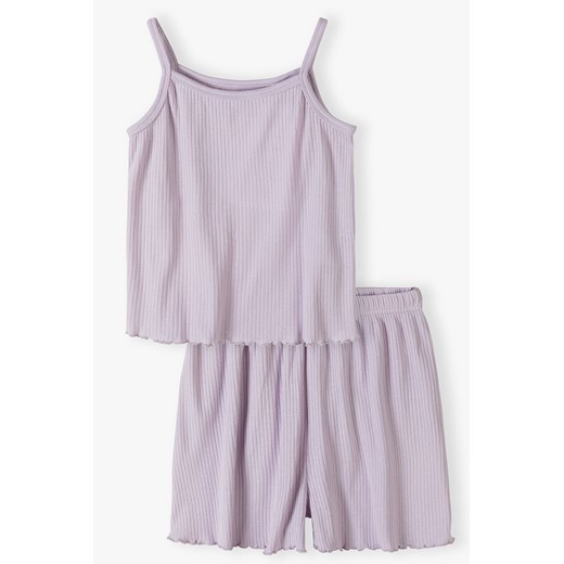 Piżama dziewczęca fioletowa w prażki ze sklepu 5.10.15 w kategorii Piżamy dziecięce - zdjęcie 171350057